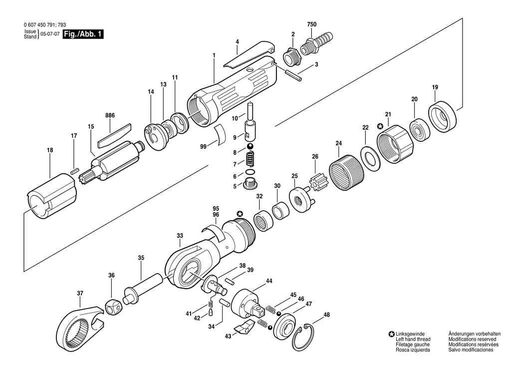 Bosch 1/2 / 0607450791 / --- Spare Parts