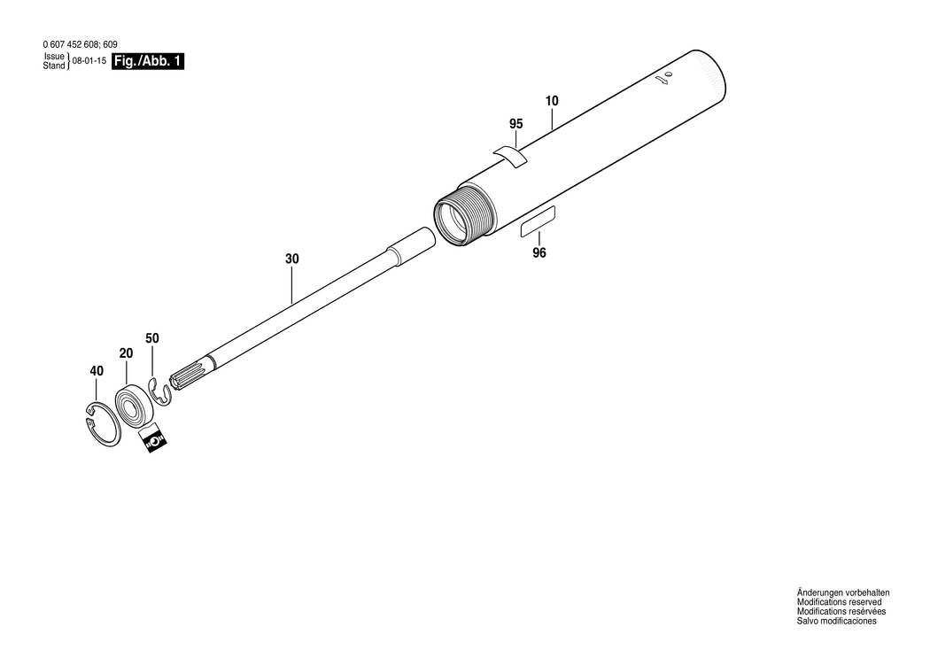 Bosch 550 WATT-SERIE / 0607452609 / --- Spare Parts