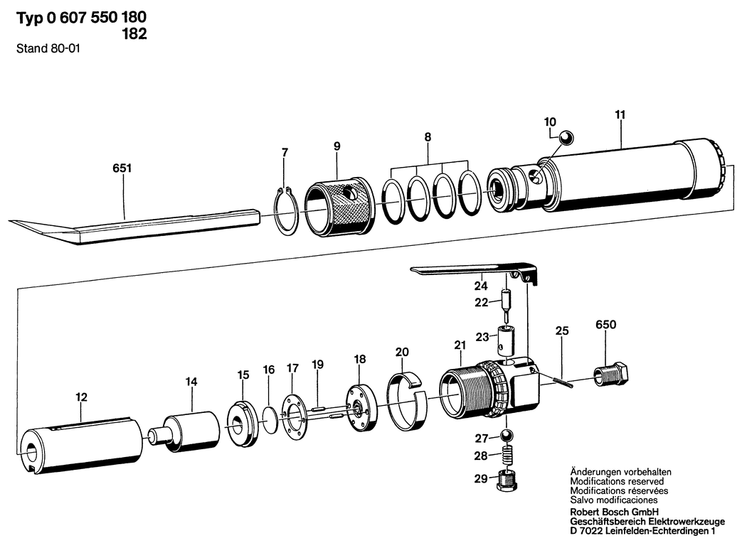 Bosch ---- / 0607550180 / --- Spare Parts