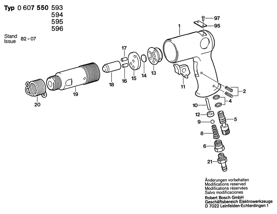 Bosch ---- / 0607550595 / --- Spare Parts