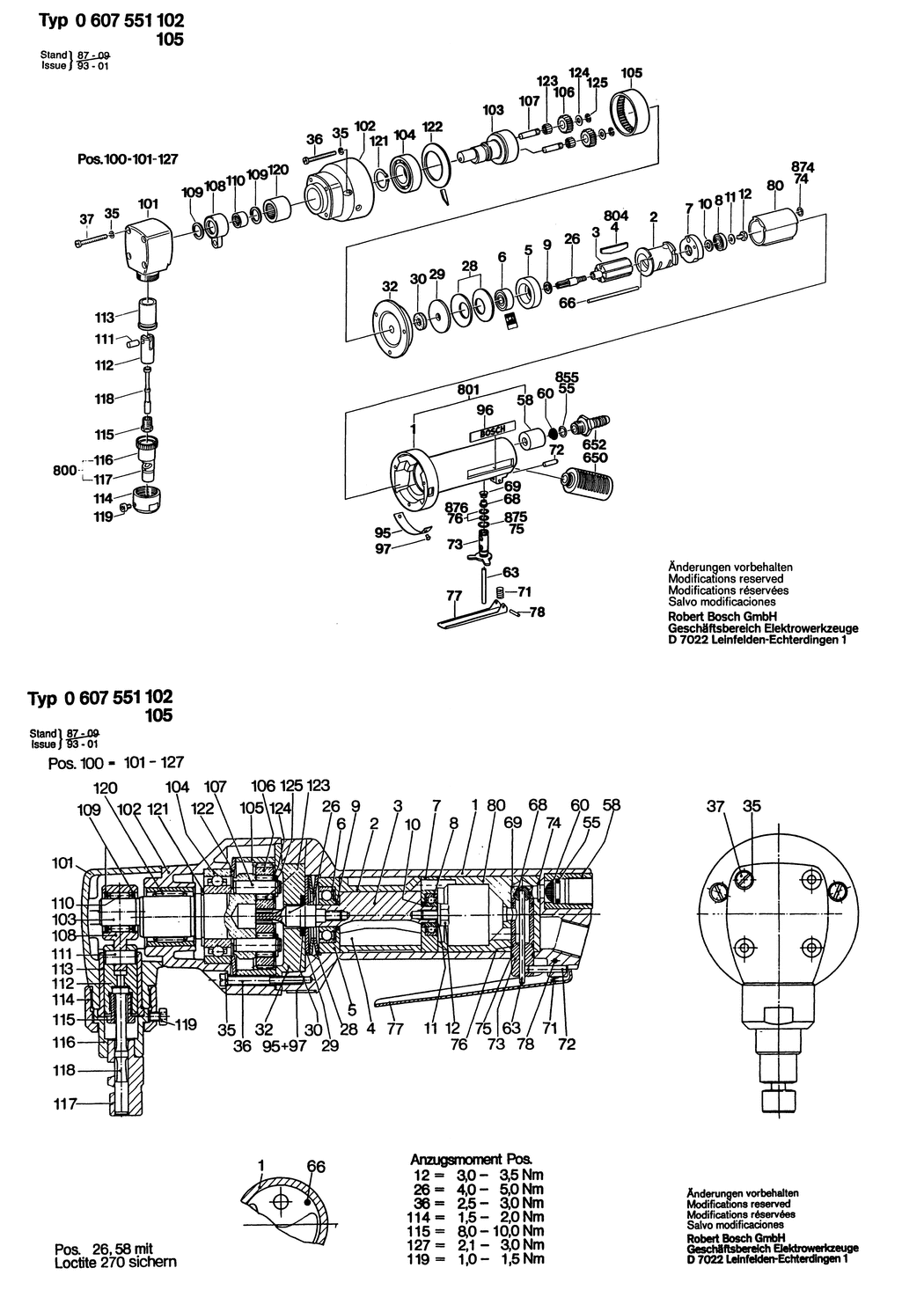 Bosch 370 WATT-SERIE / 0607551102 / --- Spare Parts