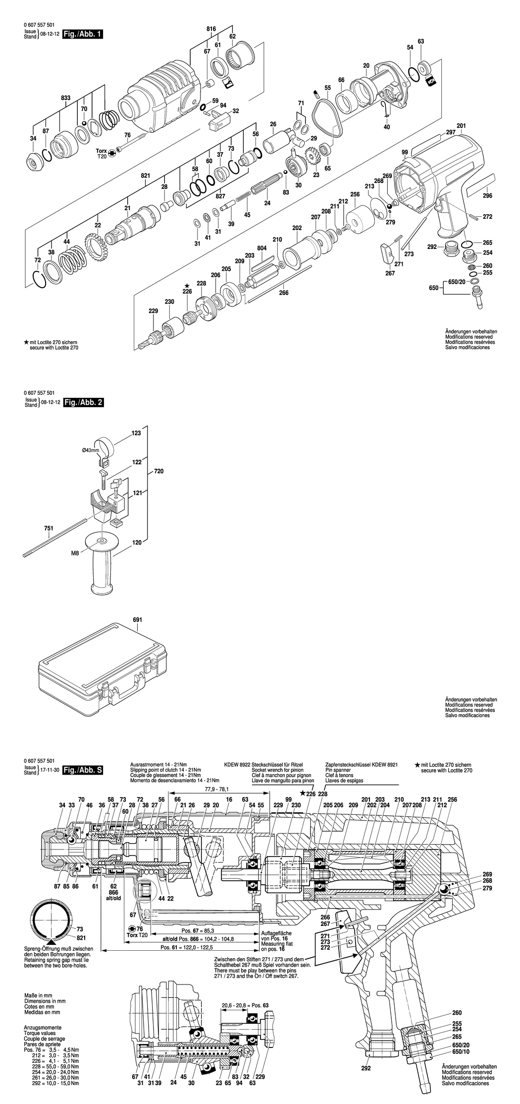 Bosch DBH 740 R / 0607557501 / --- Spare Parts