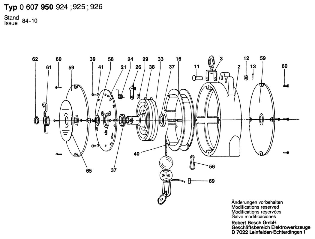 Bosch ---- / 0607950924 / --- Spare Parts