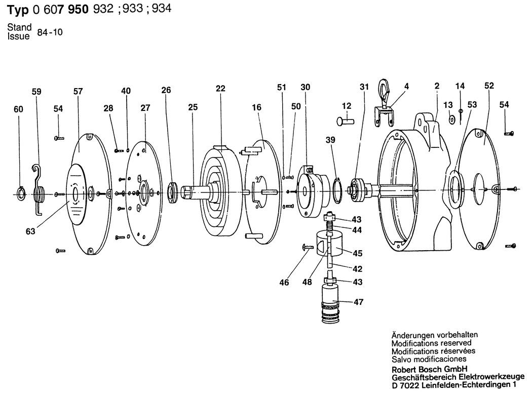 Bosch ---- / 0607950933 / --- Spare Parts