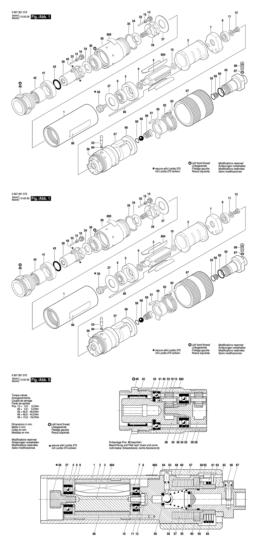 Bosch 370 WATT-SERIE / 0607951572 / --- Spare Parts