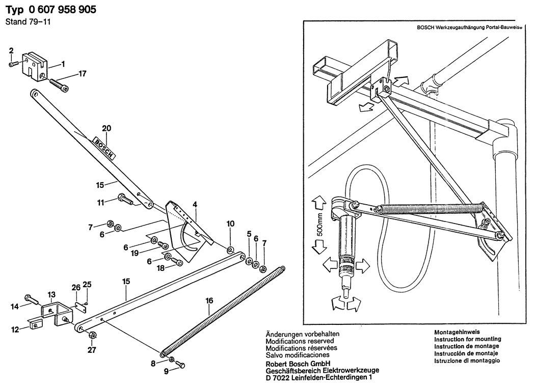 Bosch ---- / 0607958905 / --- Spare Parts