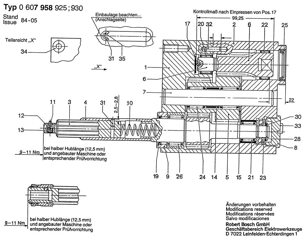 Bosch ---- / 0607958930 / --- Spare Parts