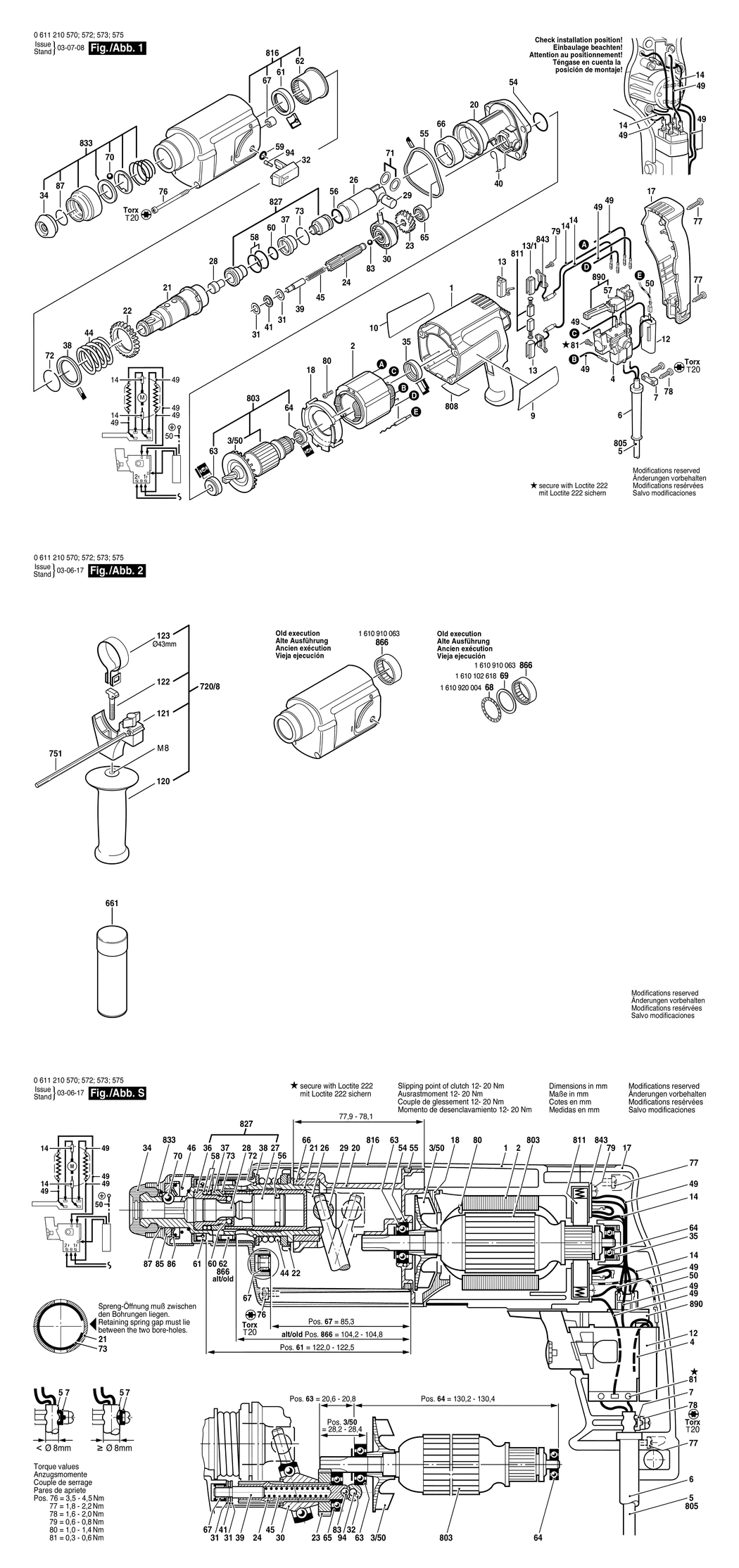 Bosch 321 / 0611210570 / EU 230 Volt Spare Parts