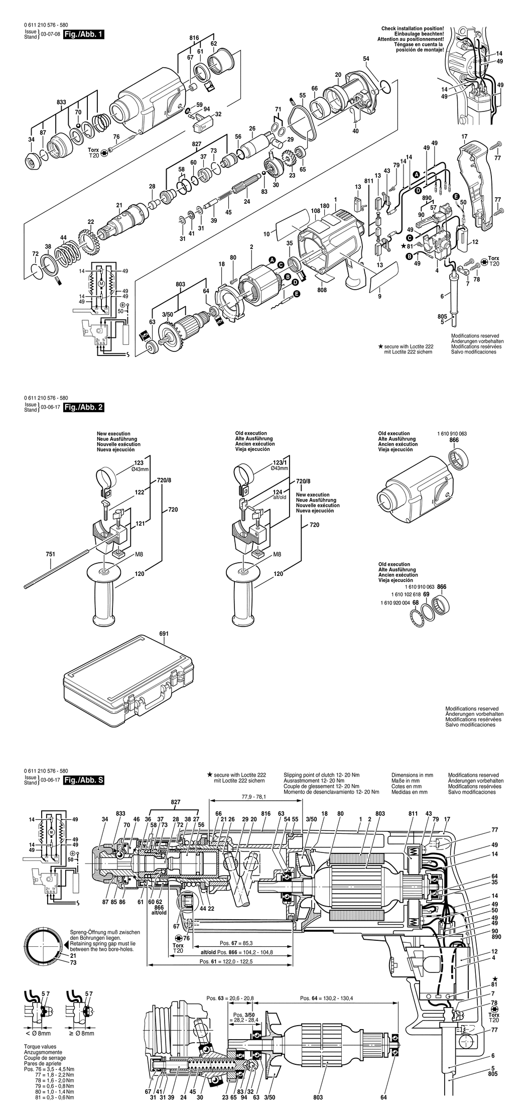 Bosch 321 / 0611210576 / EU 230 Volt Spare Parts