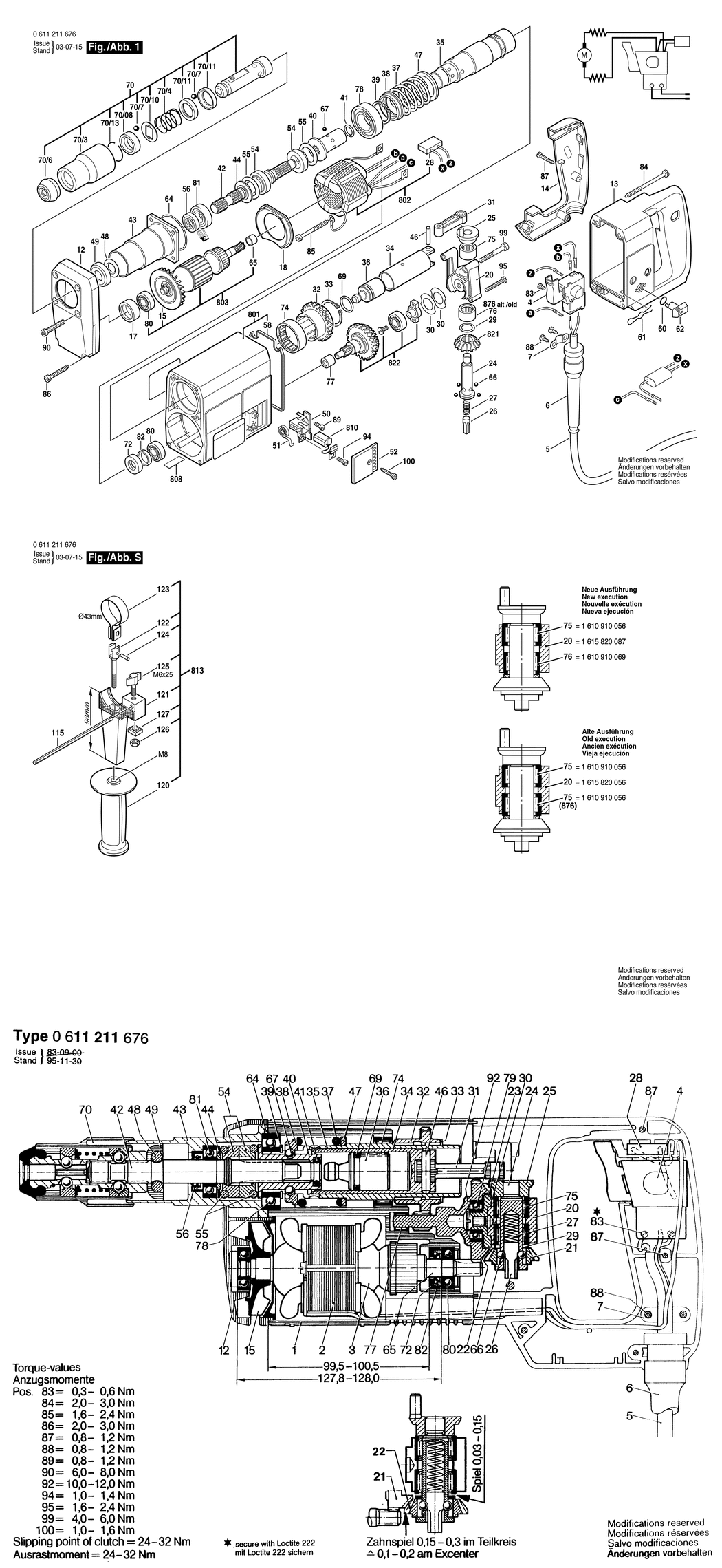 Bosch ---- / 0611211676 / D 220 Volt Spare Parts