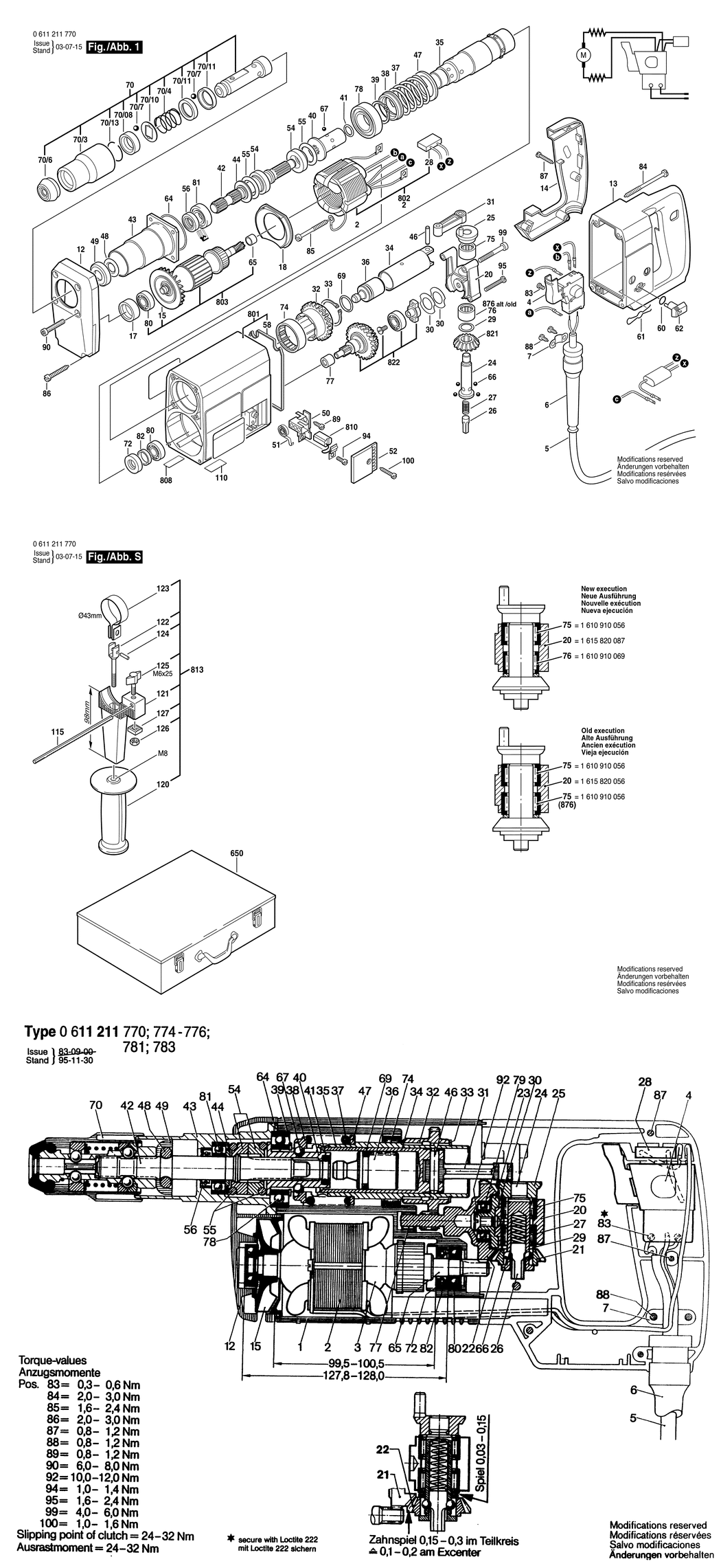 Bosch ---- / 0611211774 / GB 110 Volt Spare Parts