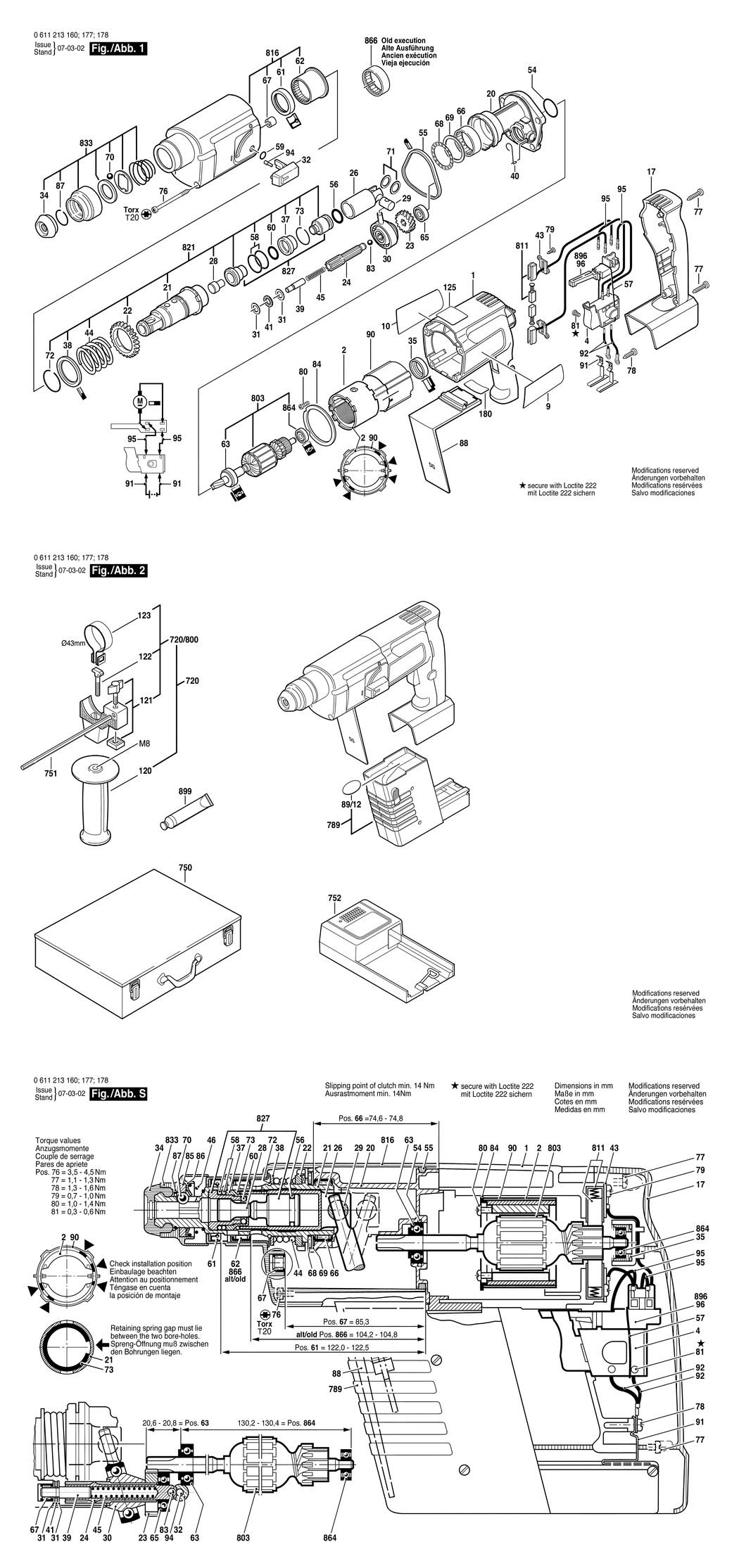 Bosch 324 V / 0611213160 / GB 24 Volt Spare Parts