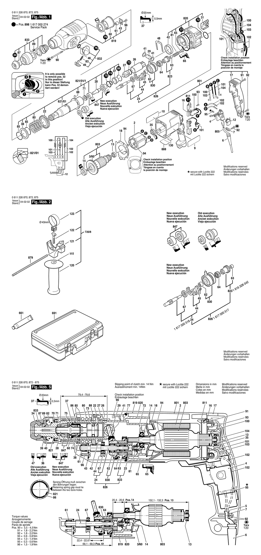 Bosch SPIT 322 / 0611226870 / EU 230 Volt Spare Parts