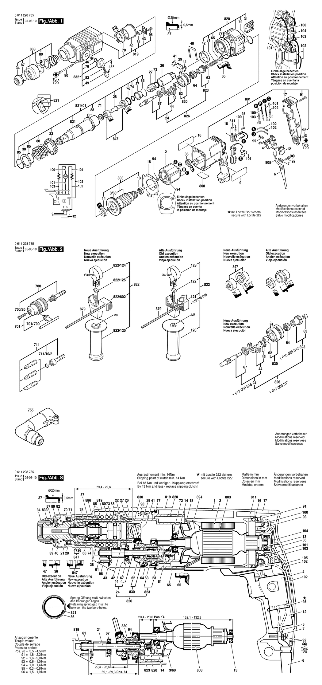 Bosch BHD-2 / 0611228785 / EU 230 Volt Spare Parts