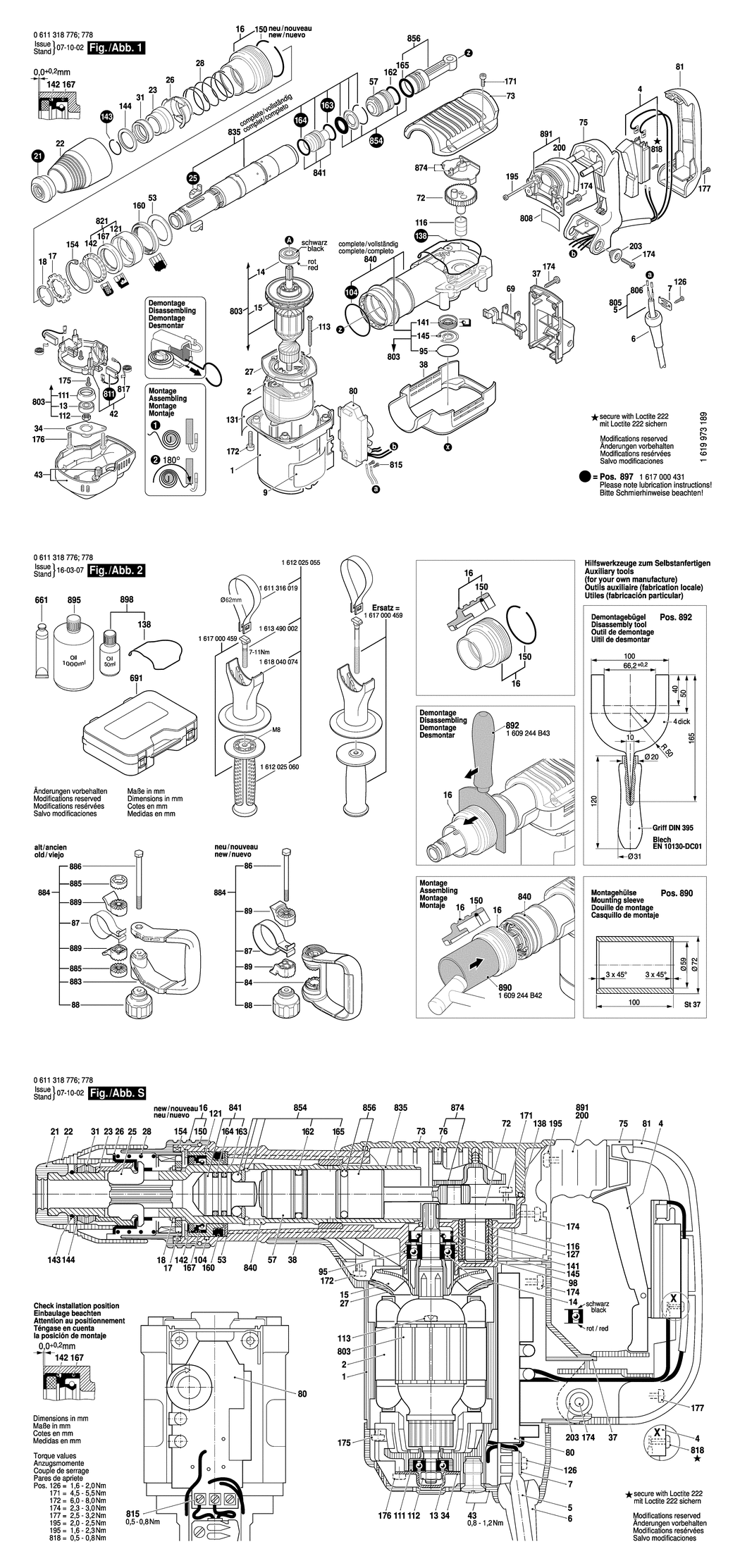 Bosch DD 662 / 0611318776 / EU 230 Volt Spare Parts