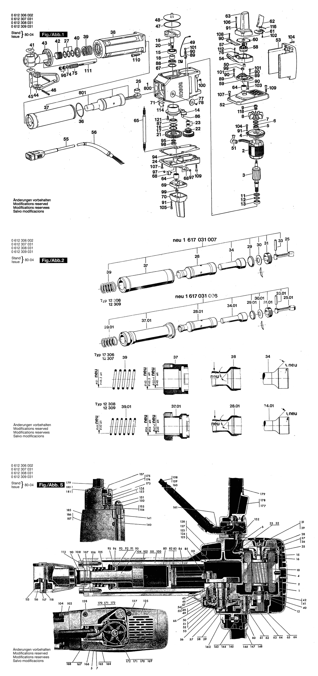 Bosch ---- / 0612306002 / --- 250 Volt Spare Parts