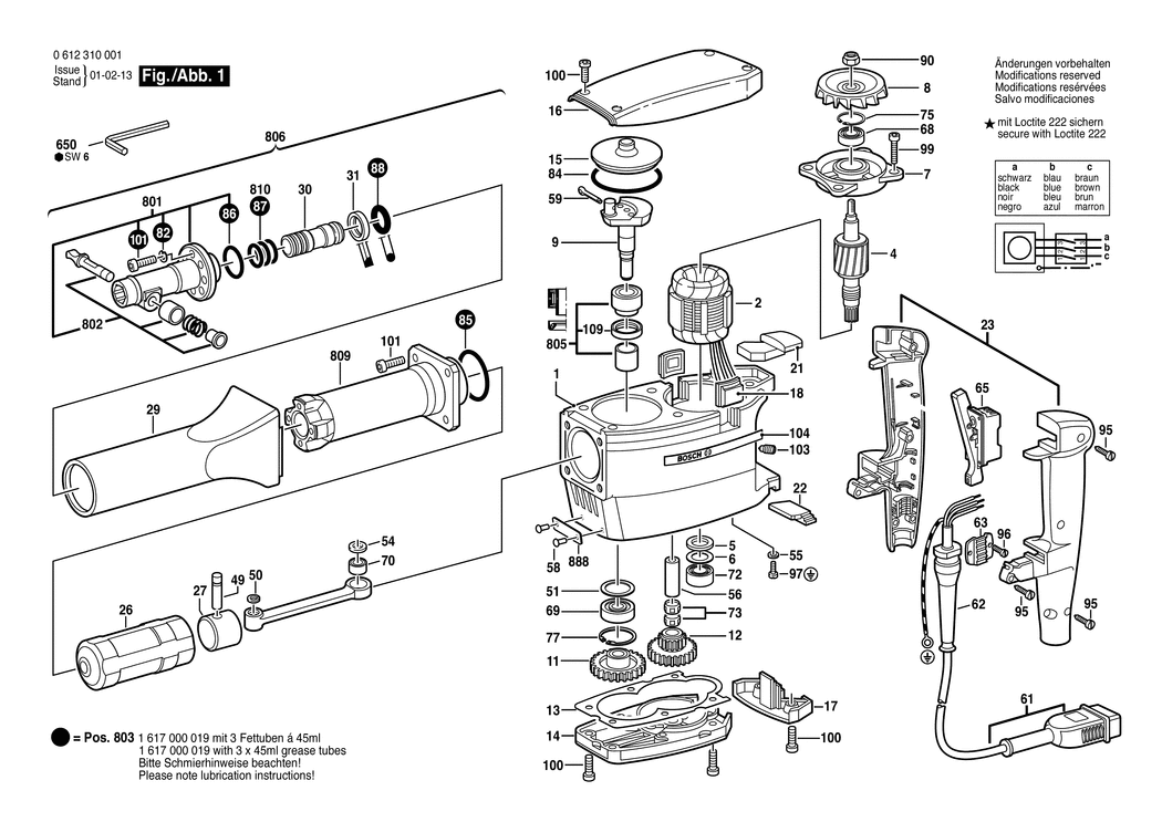 Bosch ---- / 0612310061 / --- 115 Volt Spare Parts