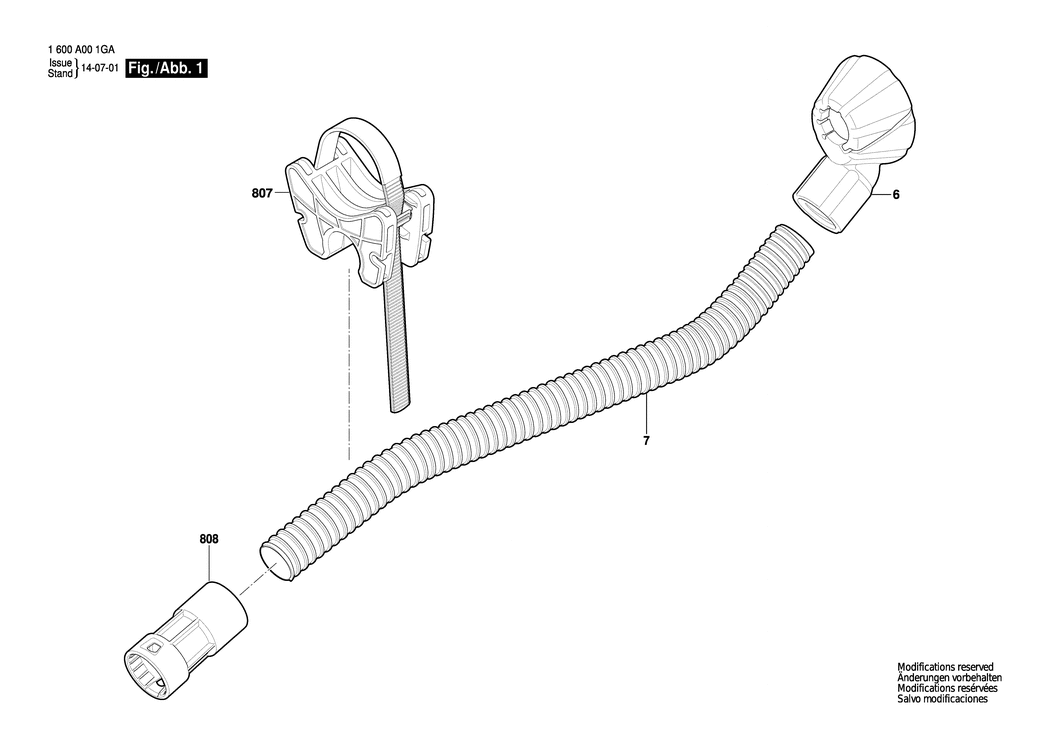 Bosch GDE hex / 1600A001GA / --- Spare Parts