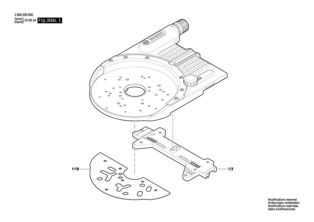 Bosch FSN OFA / 1600Z0000G / --- Spare Parts