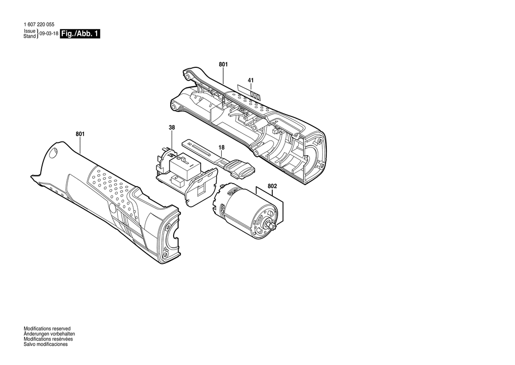 Bosch ---- / 1607220055 / EU 10.8 Volt Spare Parts