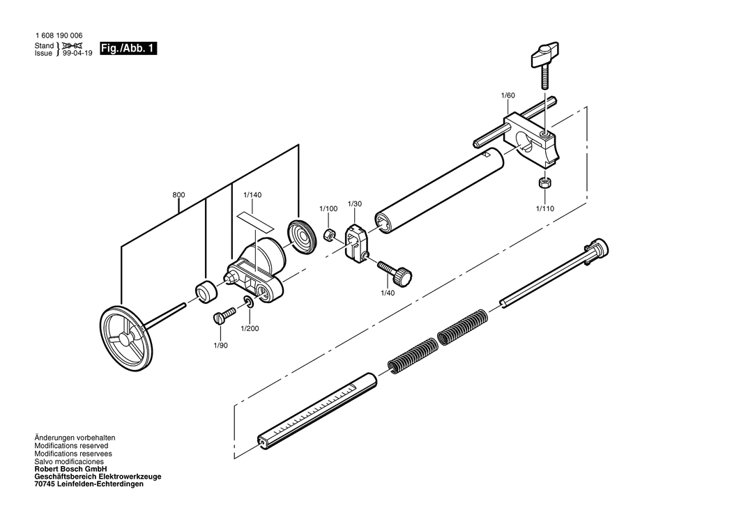 Bosch ---- / 1608190006 / --- Spare Parts