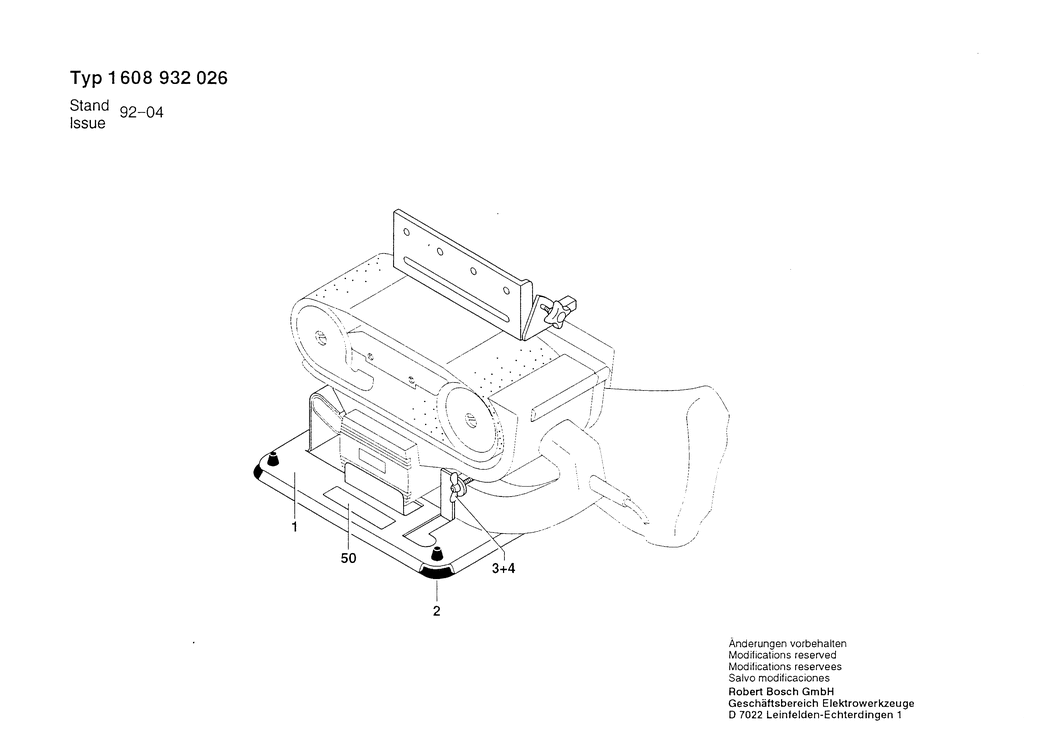 Bosch ---- / 1608932026 / --- Spare Parts