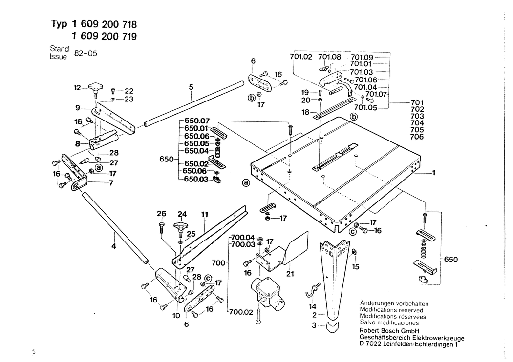 Bosch ---- / 1609200718 / --- Spare Parts