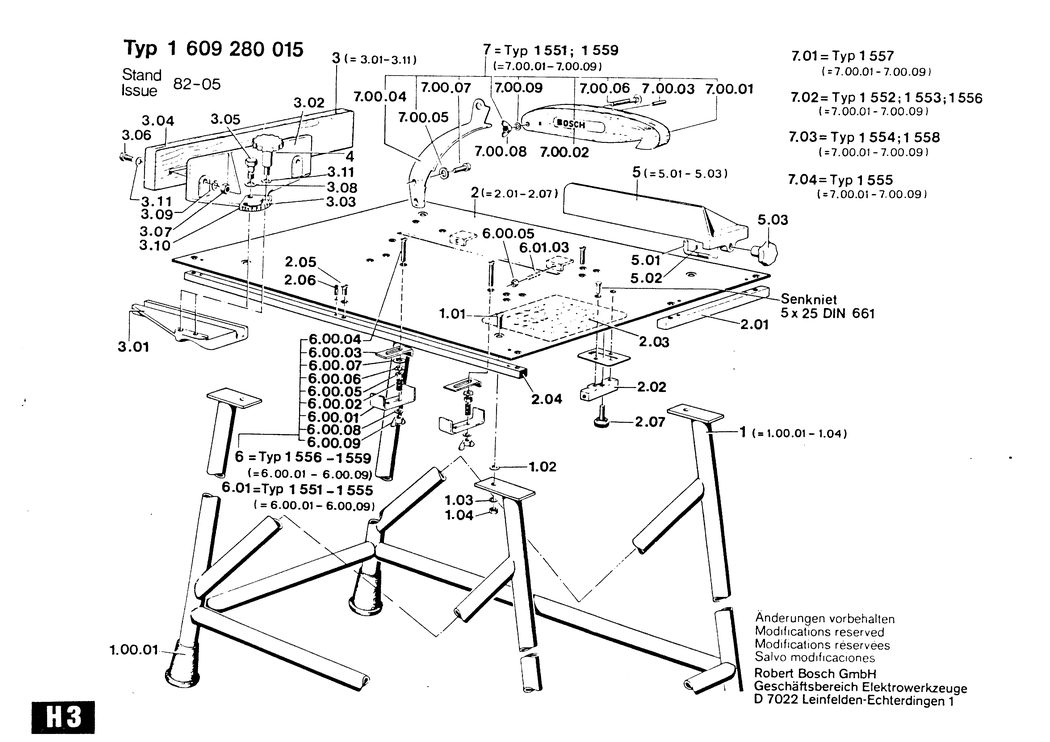 Bosch ---- / 1609280015 / --- Spare Parts