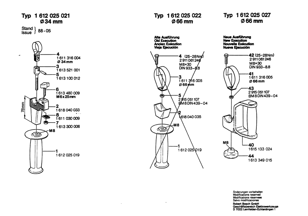 Bosch ---- / 1612025021 / --- Spare Parts