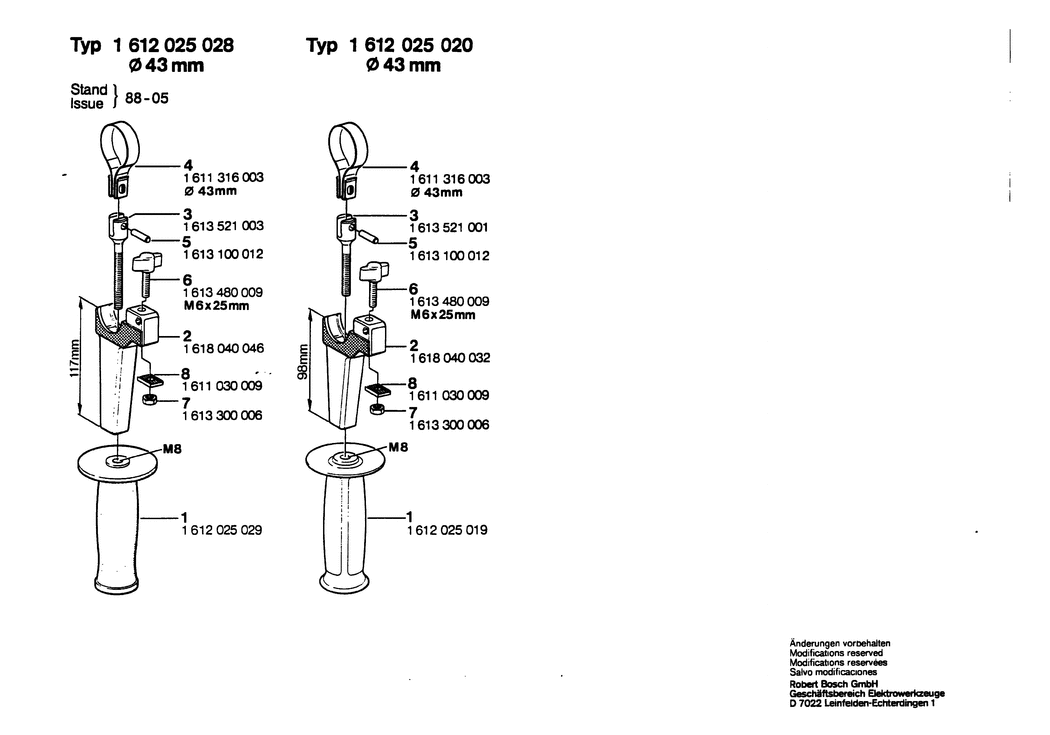 Bosch ---- / 1612025028 / --- Spare Parts