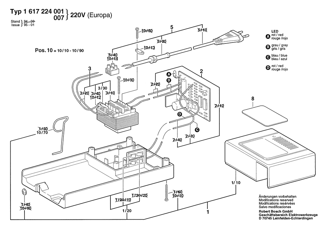 Bosch ---- / 1617224001 / --- Spare Parts