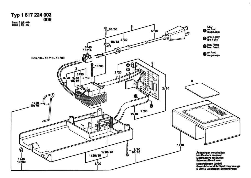 Bosch ---- / 1617224003 / --- Spare Parts