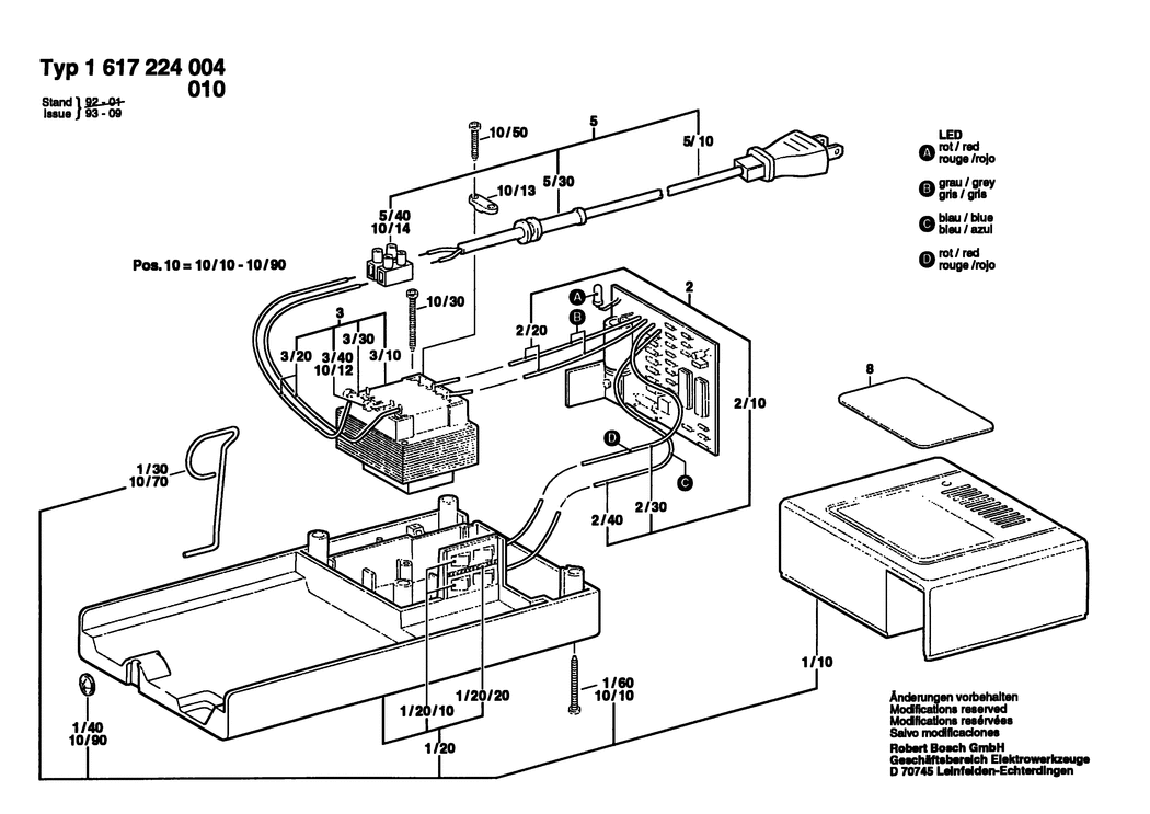 Bosch ---- / 1617224004 / --- Spare Parts