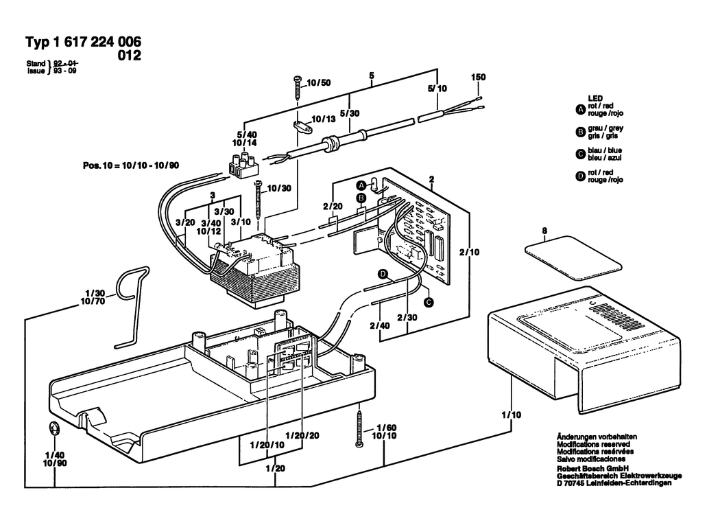 Bosch ---- / 1617224006 / --- Spare Parts