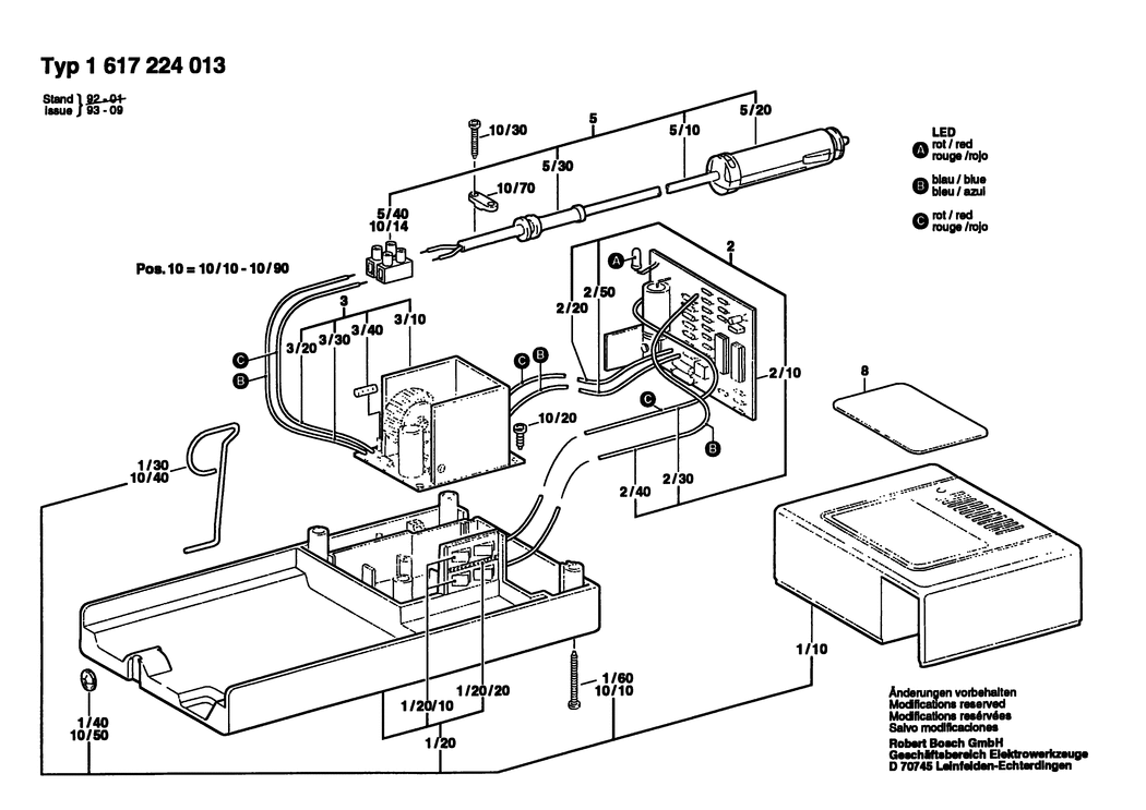 Bosch ---- / 1617224013 / --- Spare Parts