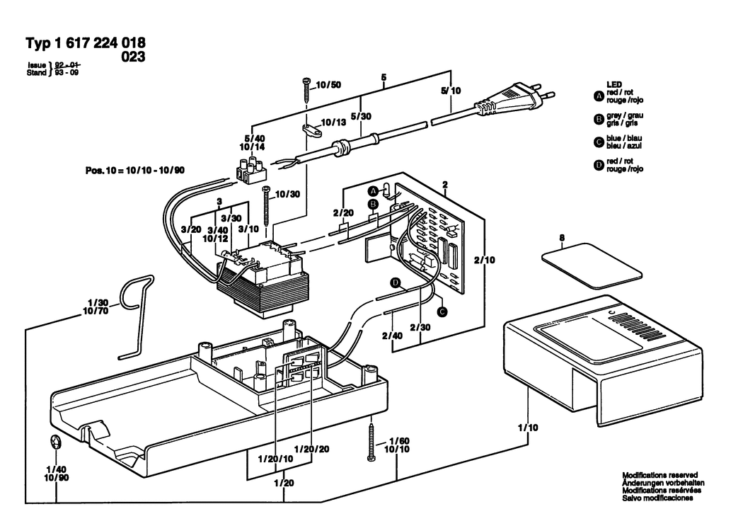 Bosch ---- / 1617224018 / --- Spare Parts