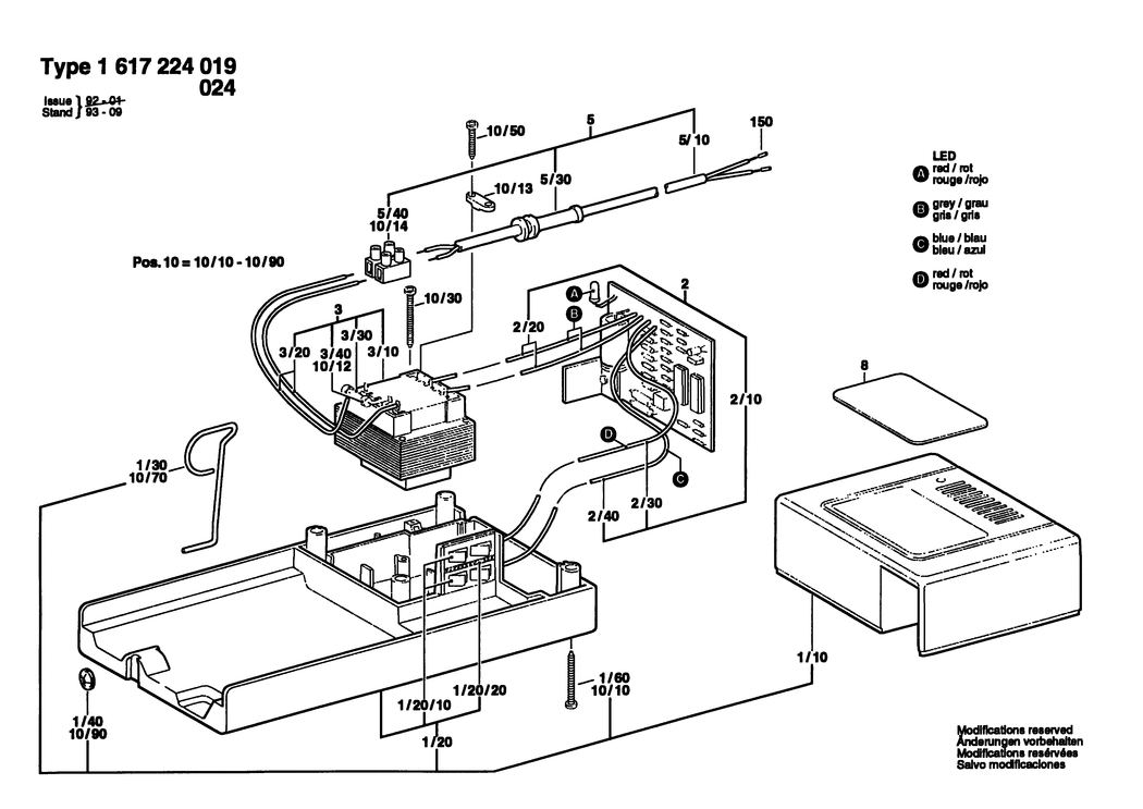 Bosch ---- / 1617224019 / --- Spare Parts