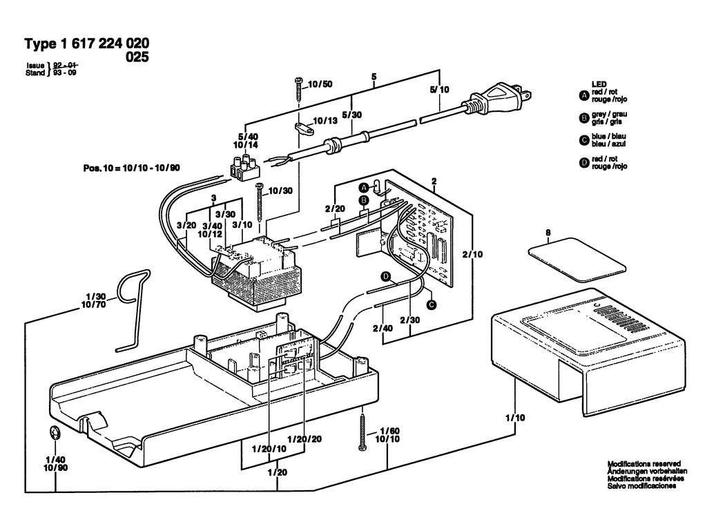 Bosch ---- / 1617224020 / --- Spare Parts