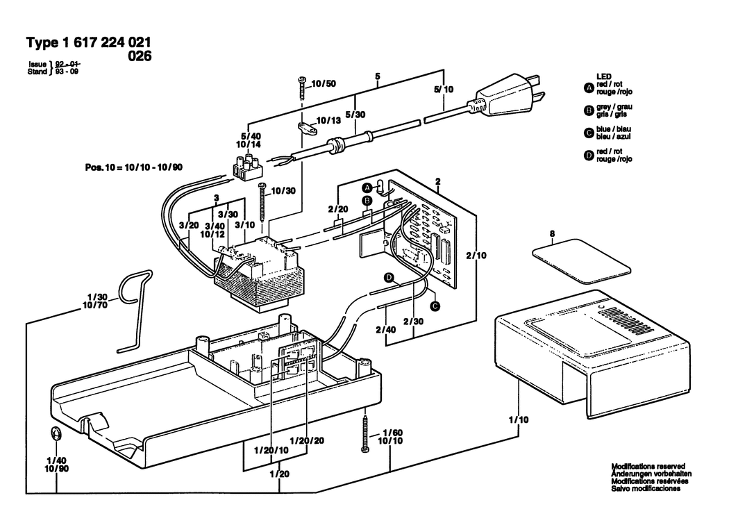 Bosch ---- / 1617224021 / --- Spare Parts