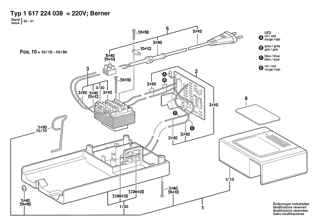 Bosch ---- / 1617224038 / --- Spare Parts