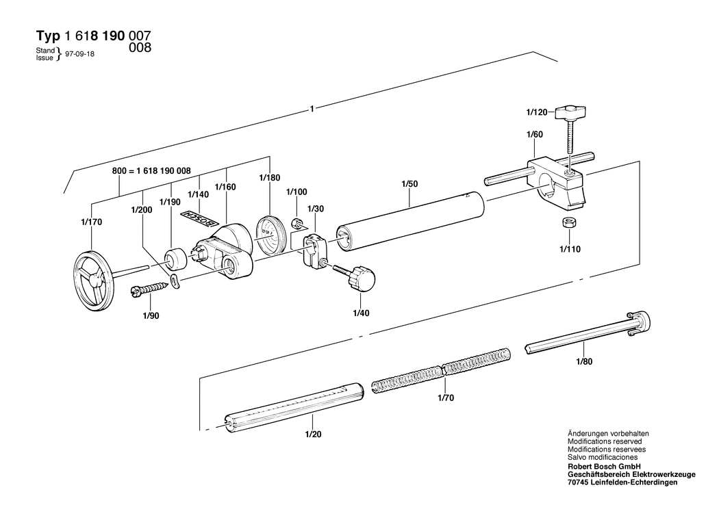 Bosch ---- / 1618190007 / --- Spare Parts