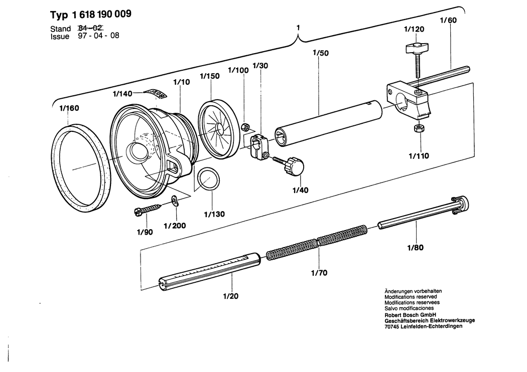 Bosch ---- / 1618190009 / --- Spare Parts