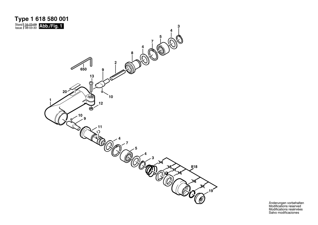 Bosch ---- / 1618580001 / --- Spare Parts