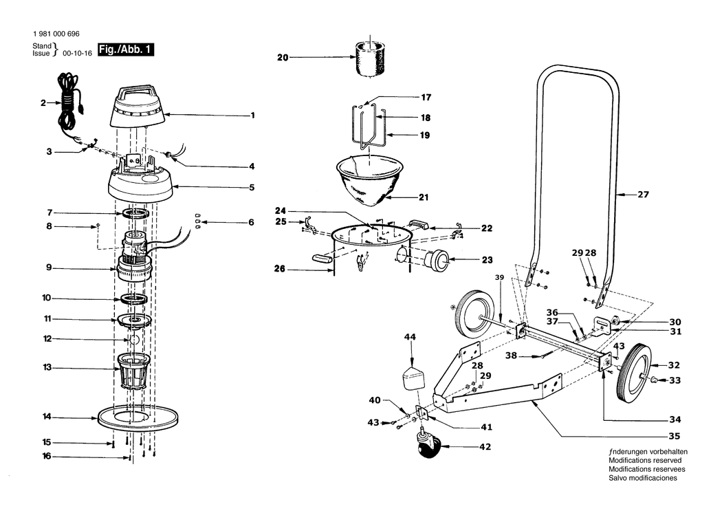 Bosch 1702 / 1981000696 / --- Spare Parts