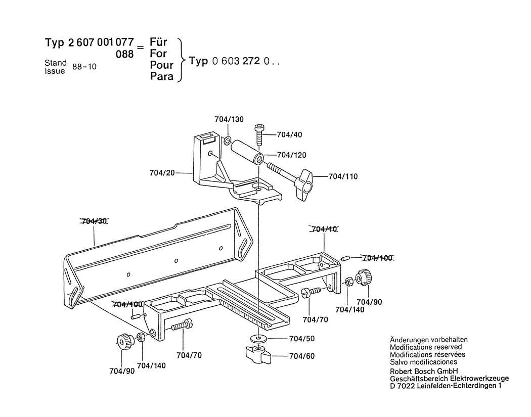 Bosch ---- / 2607001077 / --- Spare Parts