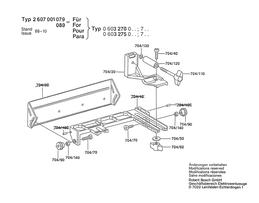 Bosch ---- / 2607001079 / --- Spare Parts