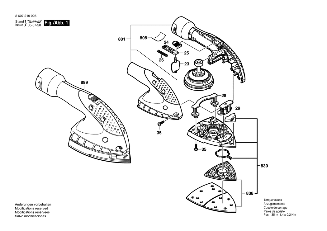 Bosch ---- / 2607219025 / --- Spare Parts