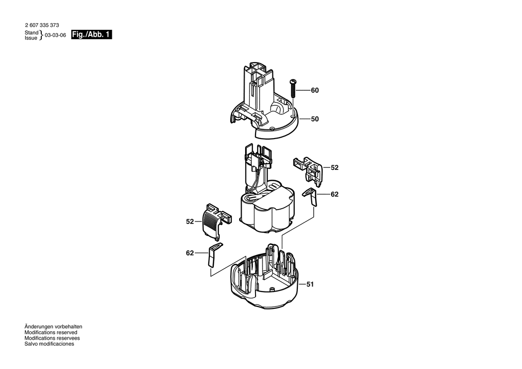 Bosch ---- / 2607335373 / --- 9.6 Volt Spare Parts