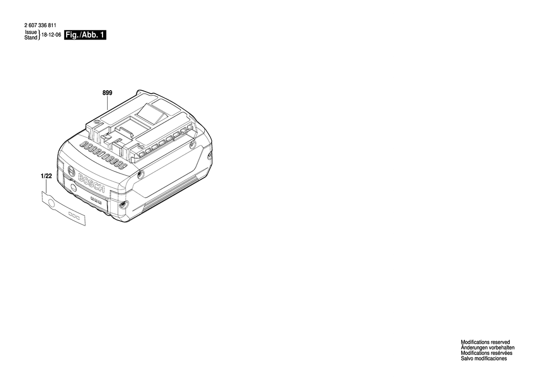 Bosch --- / 2607336815 / --- Spare Parts