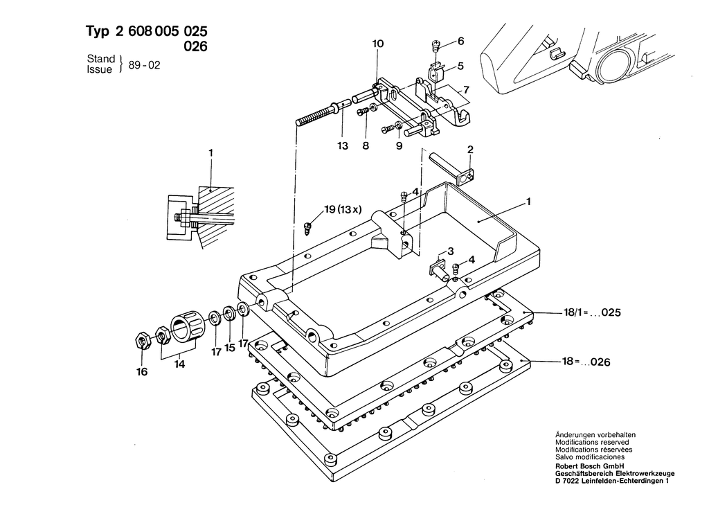 Bosch ---- / 2608005025 / --- Spare Parts